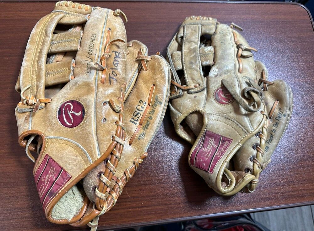 Vintage Rawlings BaseballMike Schmidt and RSG2 Left gloves for RH
